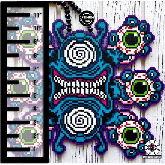 Mega Cyclops Perler Necklace - Picture 6 of 6